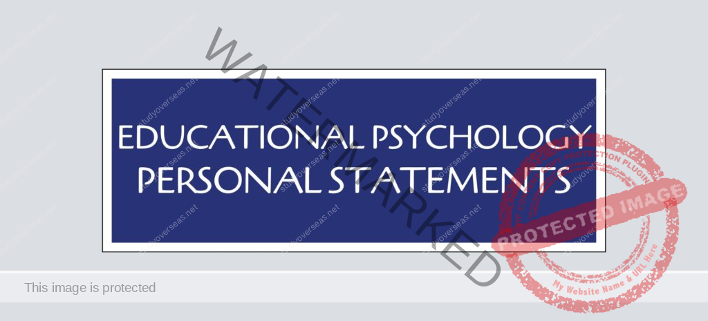 Educational Psychology Personal Statement Examples