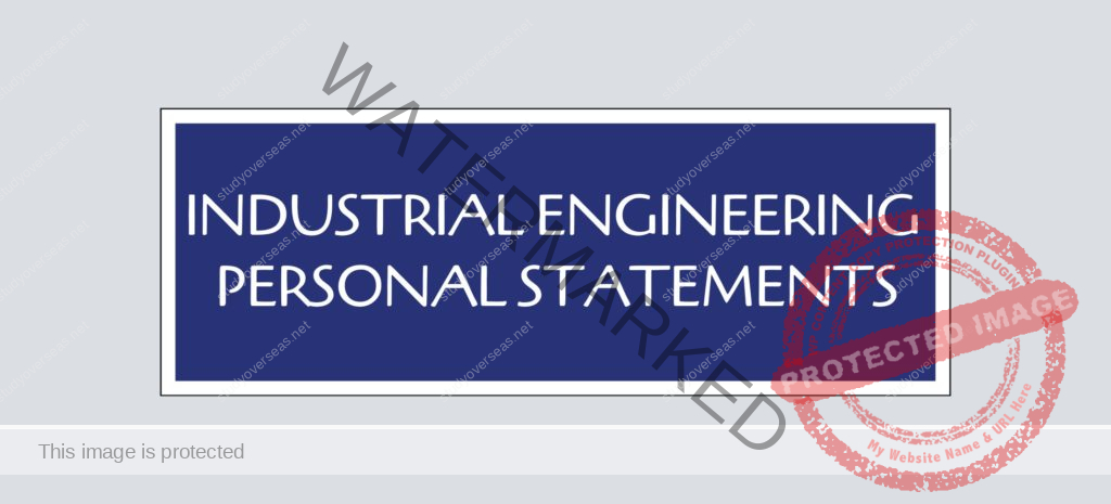 Industrial Engineering Personal Statements