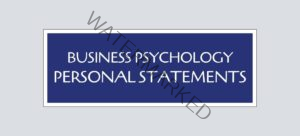 Business Psychology Personal Statement Examples Samples