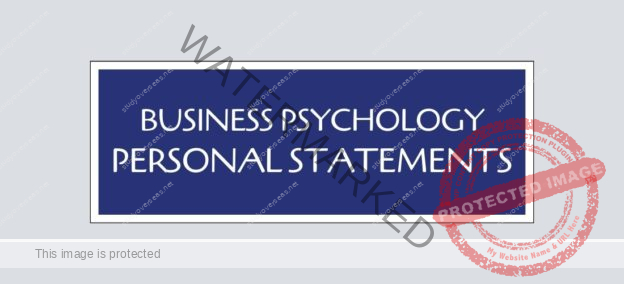 Business Psychology Personal Statement Examples Samples