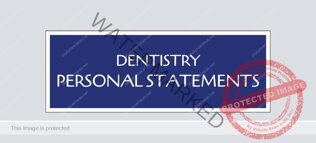 Dentistry Personal Statement Examples