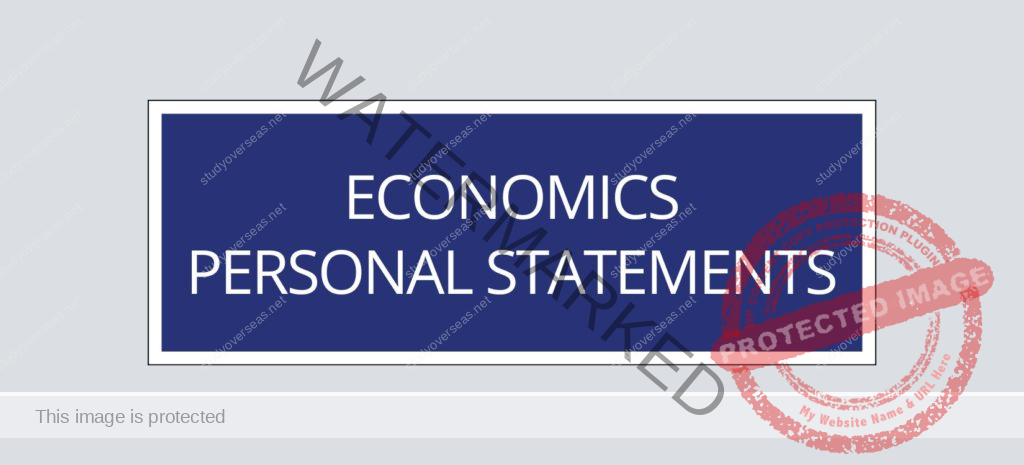 Economics Personal Statement Examples samples