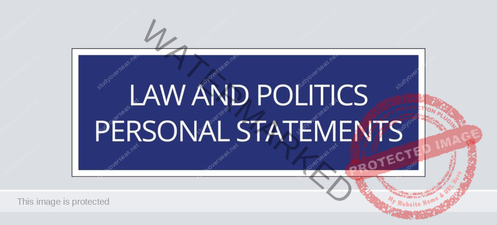 Law and Politics Personal Statement Examples samples